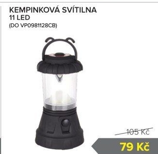 Kempingová LED svítilna