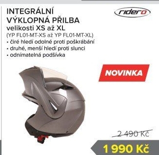 Helma na motocykl Ridero
