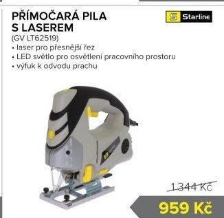Přímočará pila s laserem Starline