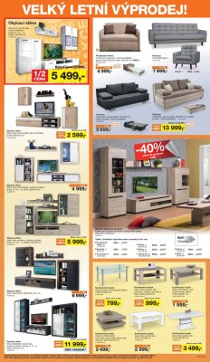 akční leták Sconto nábytek 13.6.2018-10.7.2018