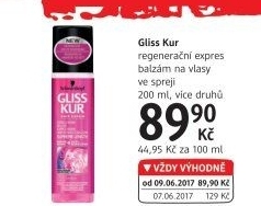 Balzámy na vlasy ve spreji Expres Gliss Kur Schwarzkopf