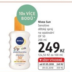Sprej dětský na opalování OF 50+ Protect&amp