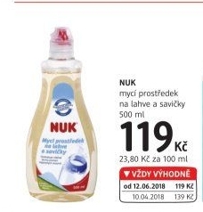 Mycí prostředek na lahve a savičky NUK