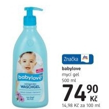 Mycí gel dětský čistící Babylove