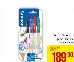 Gumovací fixy Pilot Frixion
