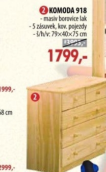 Prádelník 918 lakovaný