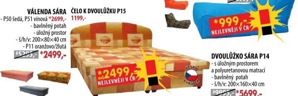 Válenda SÁRA šedá