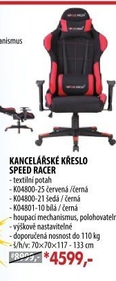 Racing chair SPEED RACER červený