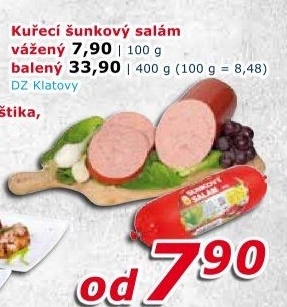 Kuřecí šunkový salám DZ Klatovy