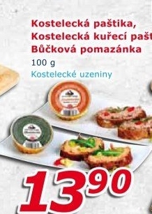 Paštika kostelecká kuřecí Kostelecké uzeniny