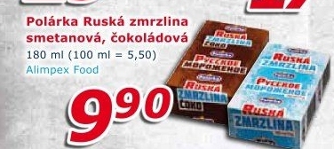 Ruská zmrzlina Polarka
