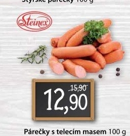 Párečky s telecím masem Steinex