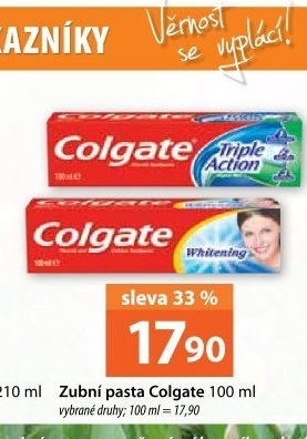 Pasty na zuby Colgate