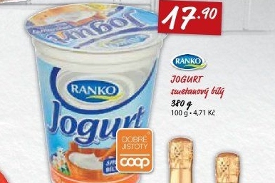Bílý jogurt smetanový Ranko
