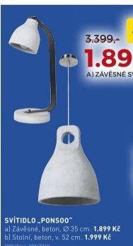 Závěsné svítidlo PONSOO