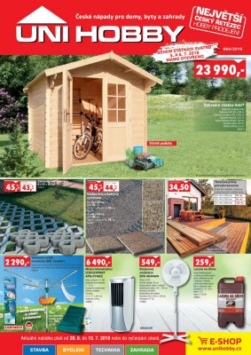 akční leták UNI HOBBY 28.6.2018-15.7.2018
