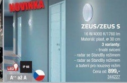 Venkovní stropní svítidlo Zeus Panlux