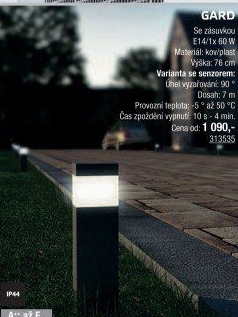 Venkovní svítidlo Gard Panlux