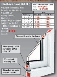Plastové okno Iglo