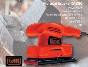 Vibrační bruska KA300 Black&amp