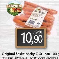 Párky české originál Z Gruntu