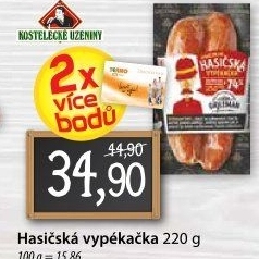 Klobása hasičská vypékačka Láďa Grileman Kostelecké uzeniny