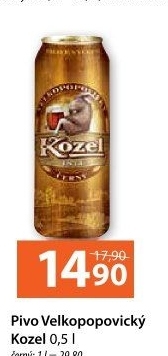Pivo černé výčepní 10° Velkopopovický Kozel