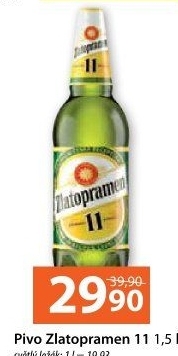 Pivo světlý ležák 11° Zlatopramen