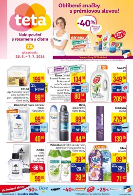 akční leták Teta drogerie 28.6.2018-7.7.2018