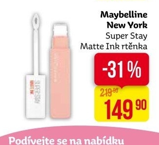 Tekutá rtěnka Superstay Matte Ink Maybelline