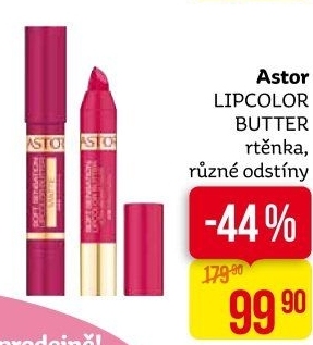 Rtěnka Lipcolor Butter Soft Sensation Astor