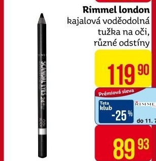 Tužka na oči voděodolná Scandal Eyes Rimmel