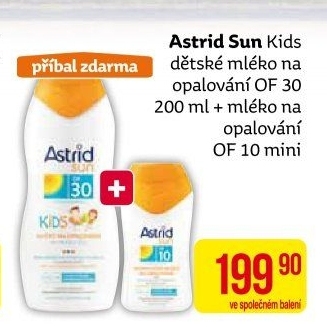 Balíček mléko na opalování dětské OF 30 + OF 10 Astrid Sun