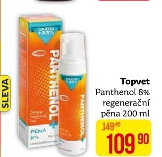 Pěna Panthenol 8% Topvet