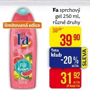 Sprchový gel Fa
