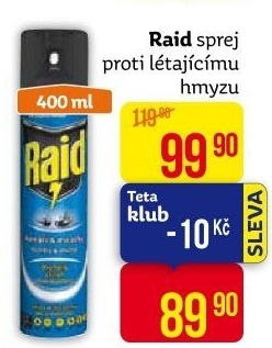 Přípravek proti létajícímu hmyzu sprej Raid