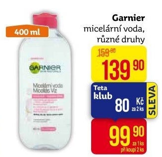 Micelární voda Garnier