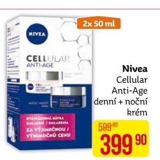 Balení krém denní a noční omlazující Anti-age Cellular Nivea