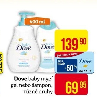 Mycí gel Baby Dove