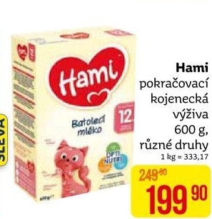 Výživa mléčná Hami