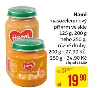 Příkrm masozeleninový Hami
