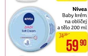 Krém hydratační na obličej a tělo dětský Baby Nivea