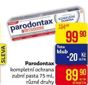 Pasta na zuby Kompletní ochrana Parodontax