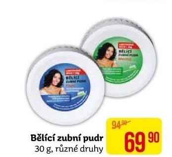 Pudr bělící na zuby EVA