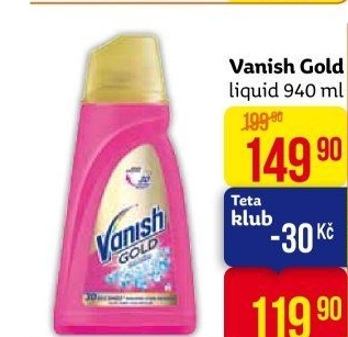 Odstraňovač skvrn gelový Gold Oxi Action Vanish