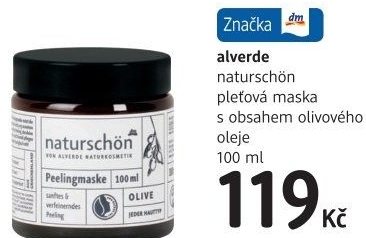 Peelingová pleťová maska Naturschön Alverde