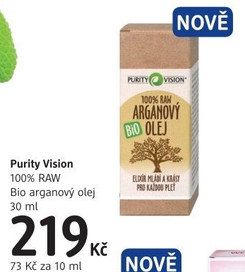 Arganový olej bio Purity Vision