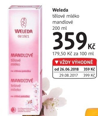 Tělové mléko Weleda