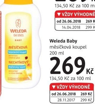 Koupel měsíčková kojenecká Baby Weleda