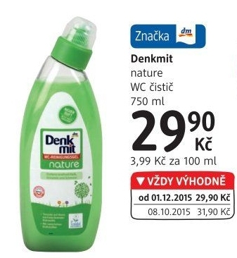 Čistič WC gelový Nature Denkmit